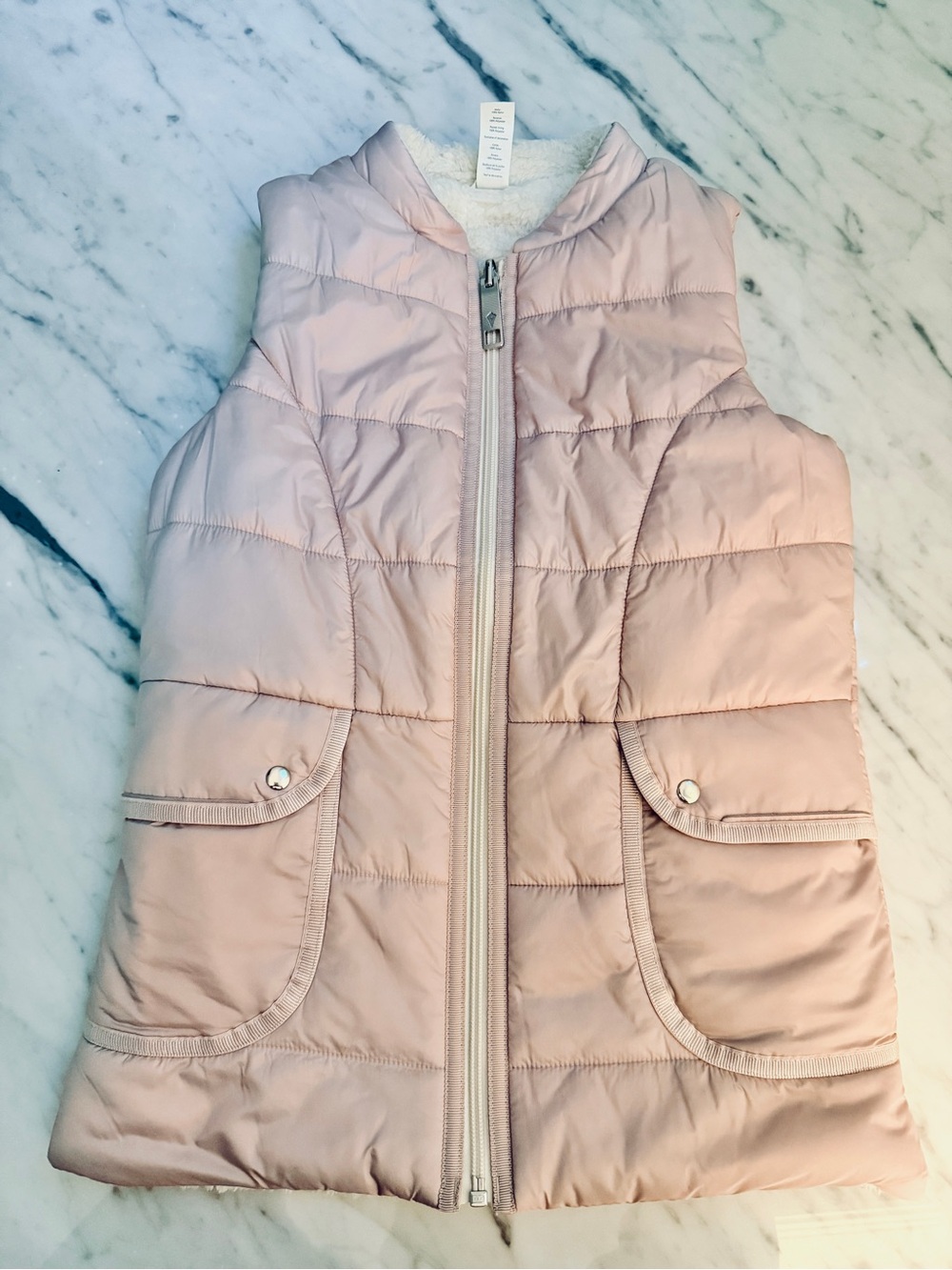 Ivivva Reversible Shearling and Pink/Purple Vest Size 8